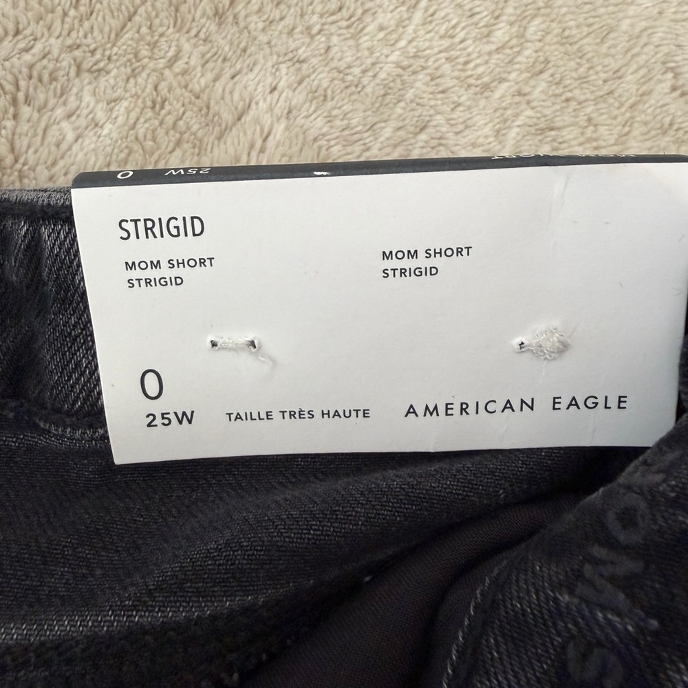 American Eagle Outfitters Black Washed Denim Shorts - Picture 6 of 6